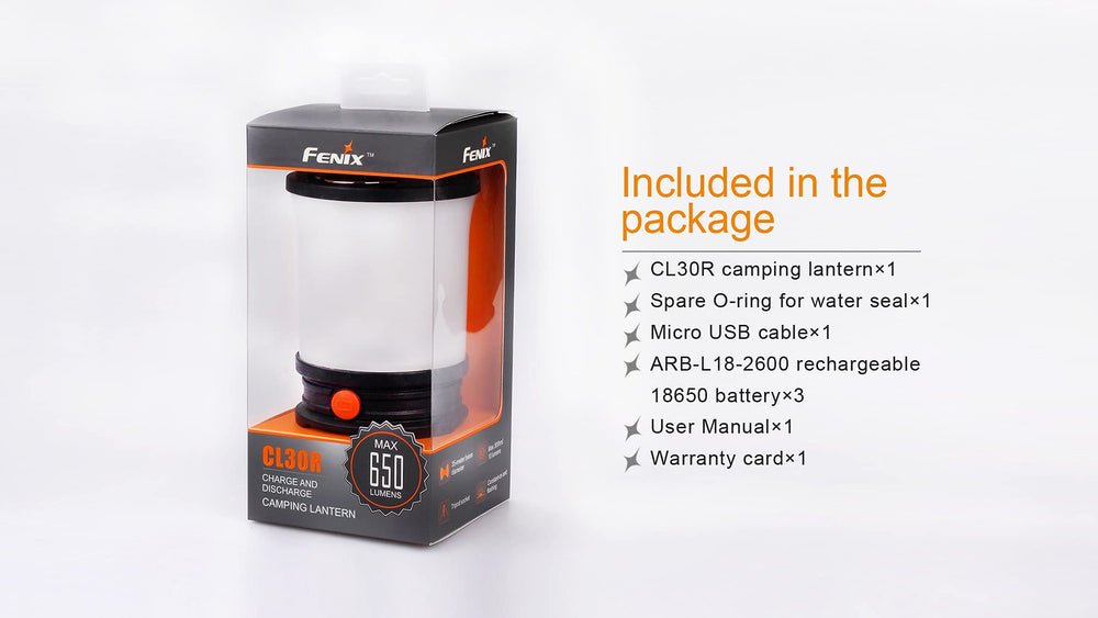 Fenix CL30R delivers a 650-lumen beam with a 115-foot range.
