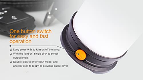 Compact design suitable for backpacking or car camping.