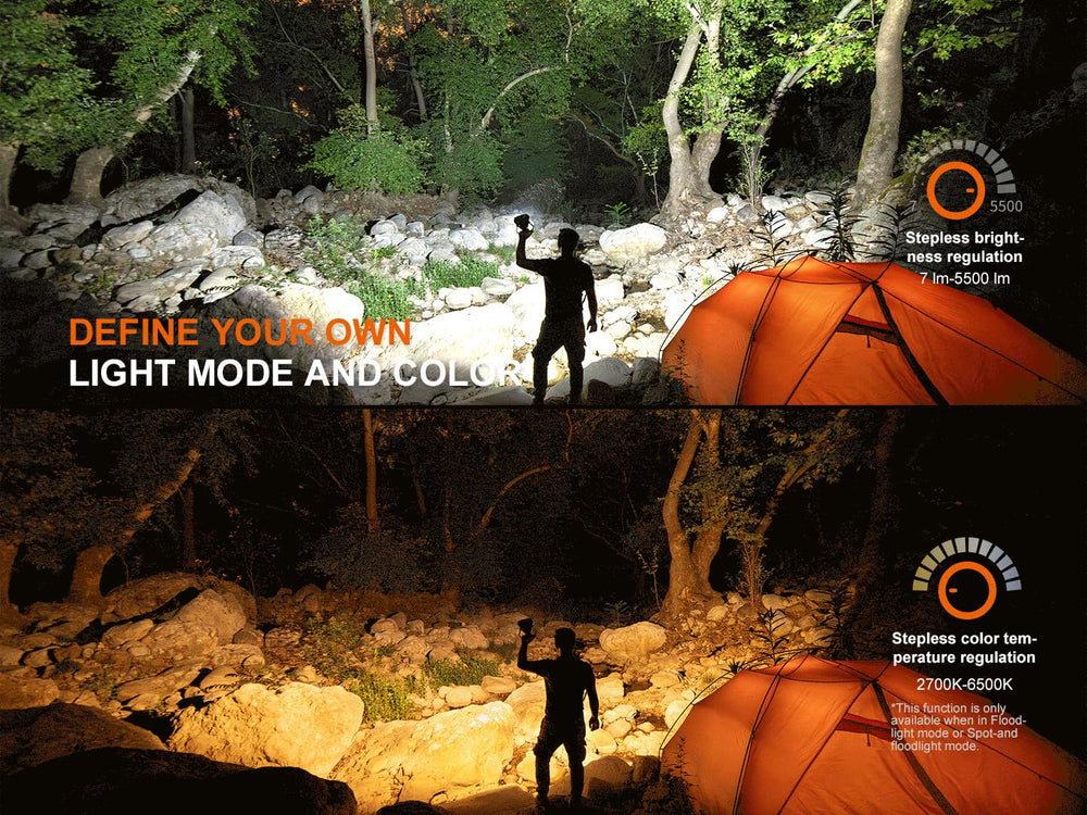 Fenix CP50R illuminated beam demonstrates long-range visibility up to 492 yards
