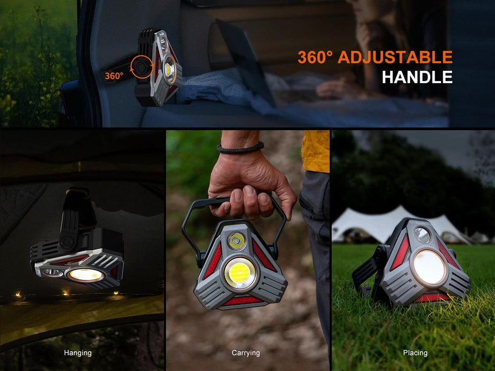 Fenix CP50R IP66 waterproof shell withstands rain and dust