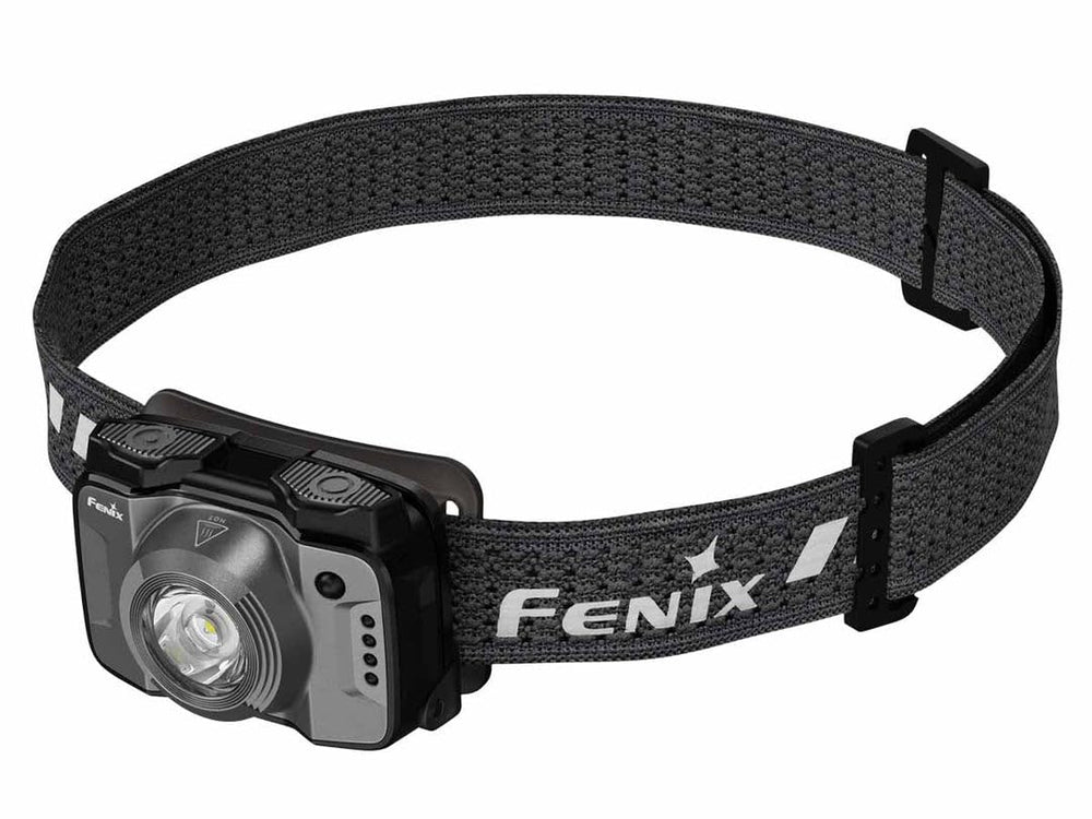 Fenix HL12R V2.0 headlamp worn on the head for hands-free nighttime visibility