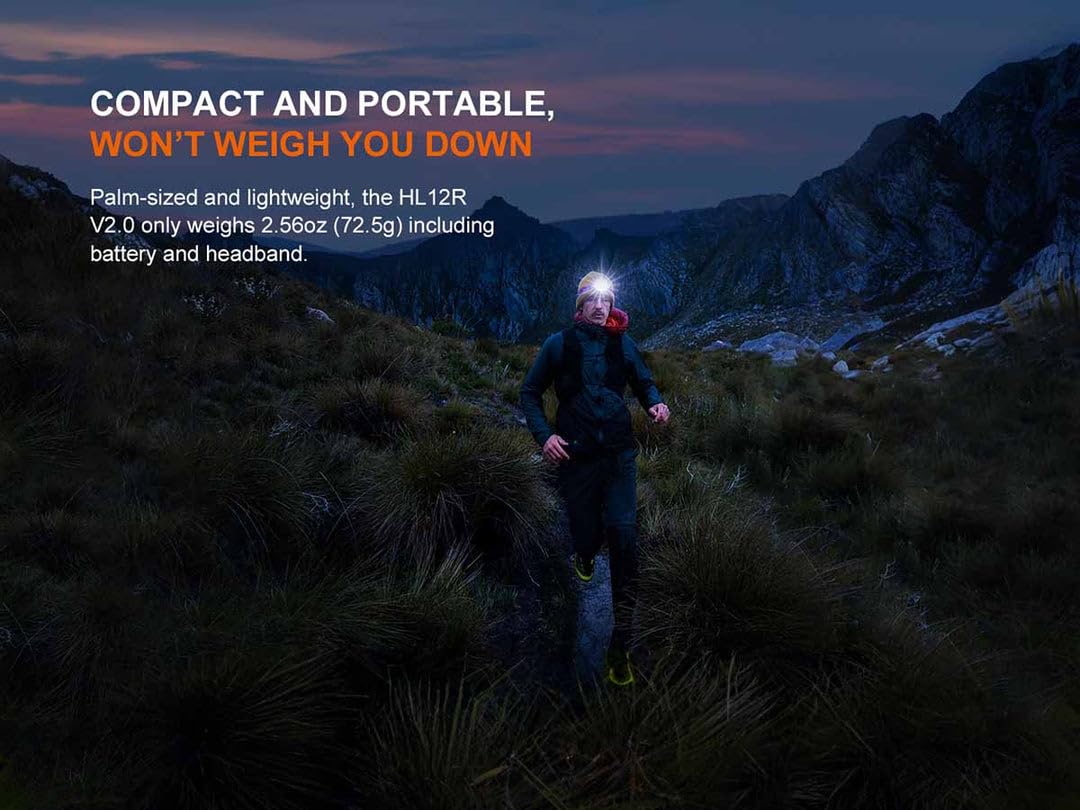 Fenix HL12R V2.0 IP66 protection guards against rain and dust