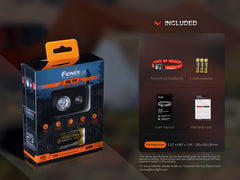 Fenix HL16 side-wear view emphasizes lightweight wear for extended outdoor use