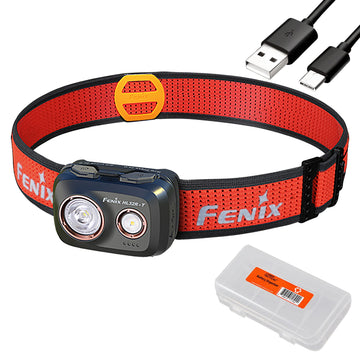 Fenix HL32R-T headlamp worn on trail for hands-free visibility during a run