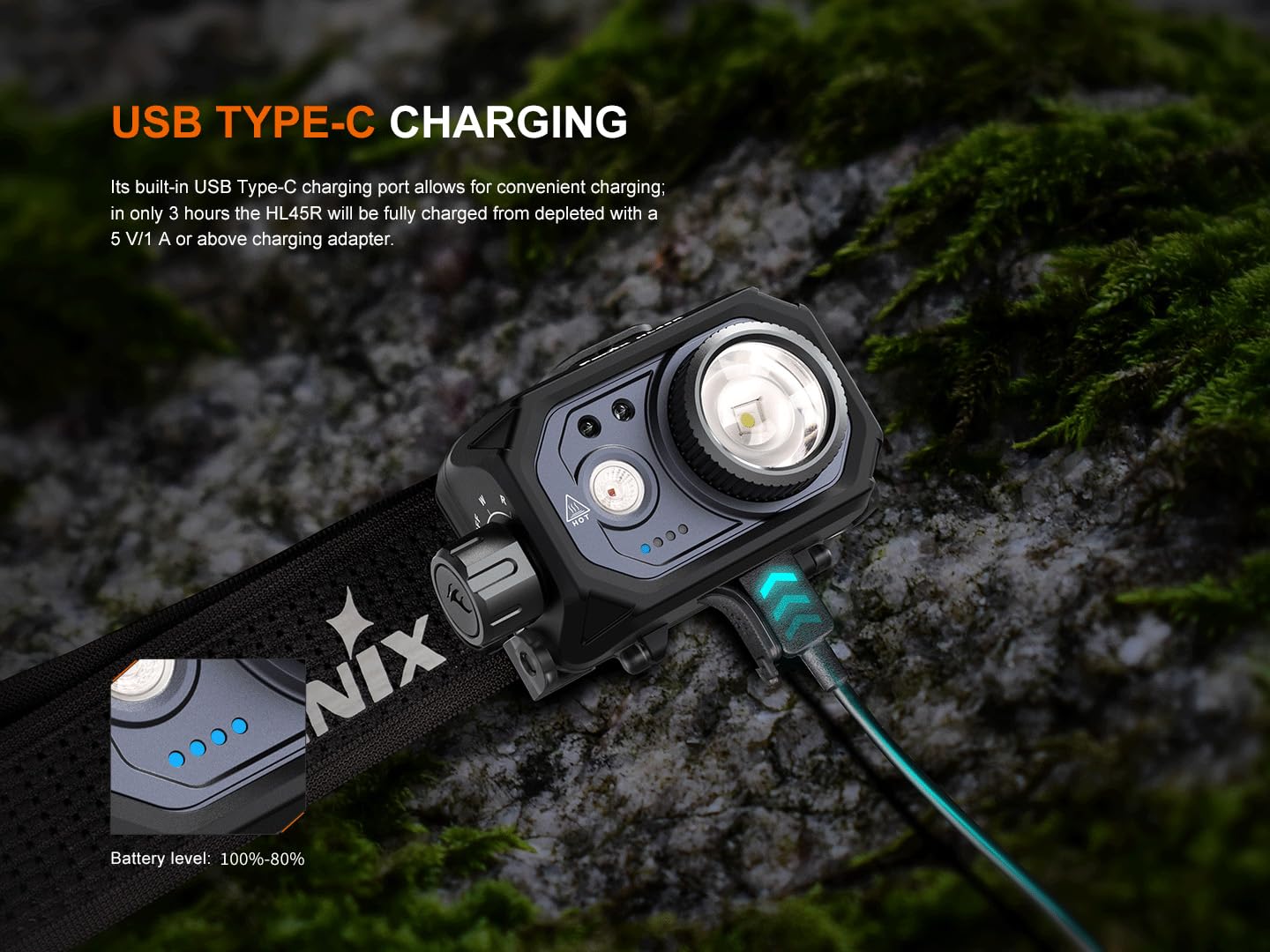Fenix HL45R dual-fuel design supports AAA batteries when needed