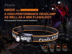 Fenix HM50R v2 90-degree angle for handheld use