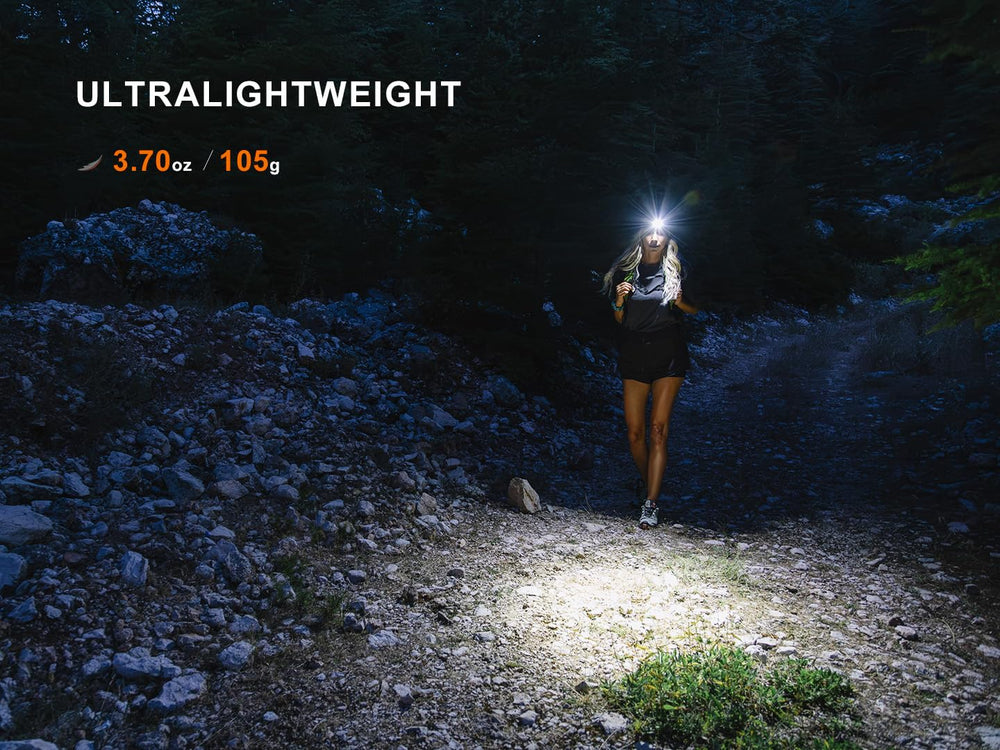 Fenix HM55R smart proximity sensor dims brightness to reduce glare.