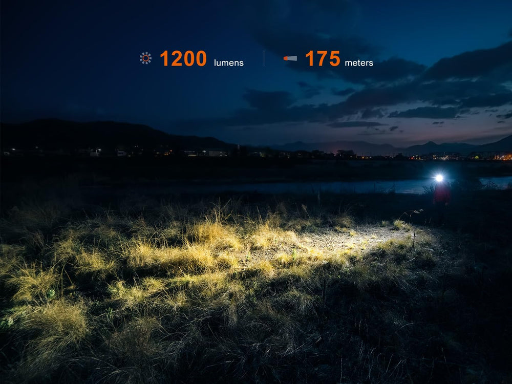 Fenix HM55R red-light mode preserves night vision for camping.