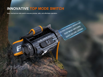 Fenix HM60R V2.0 floodlight mode covers wide camp or work areas.