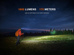 Fenix HM60R V2.0 spotlight mode enables focused trail reading.