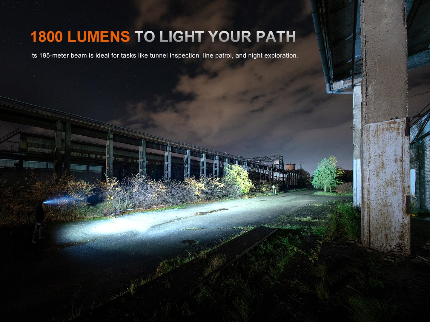 Fenix HM61R V3.0 wide flood illuminates close-up work details