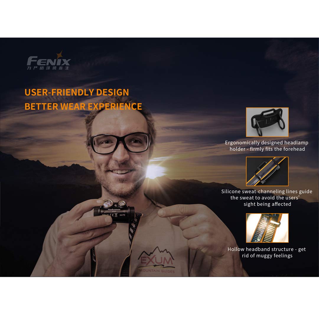 Fenix HM65R IP68 waterproof design ready for rain and immersion