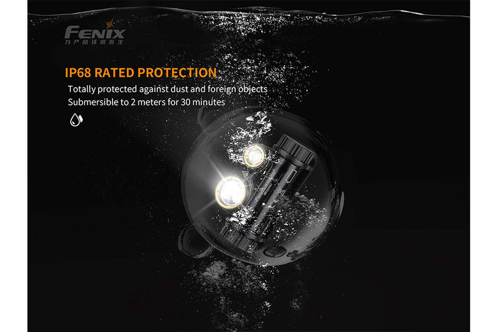 Fenix HM65R magnesium body offers lightweight durability for rugged use