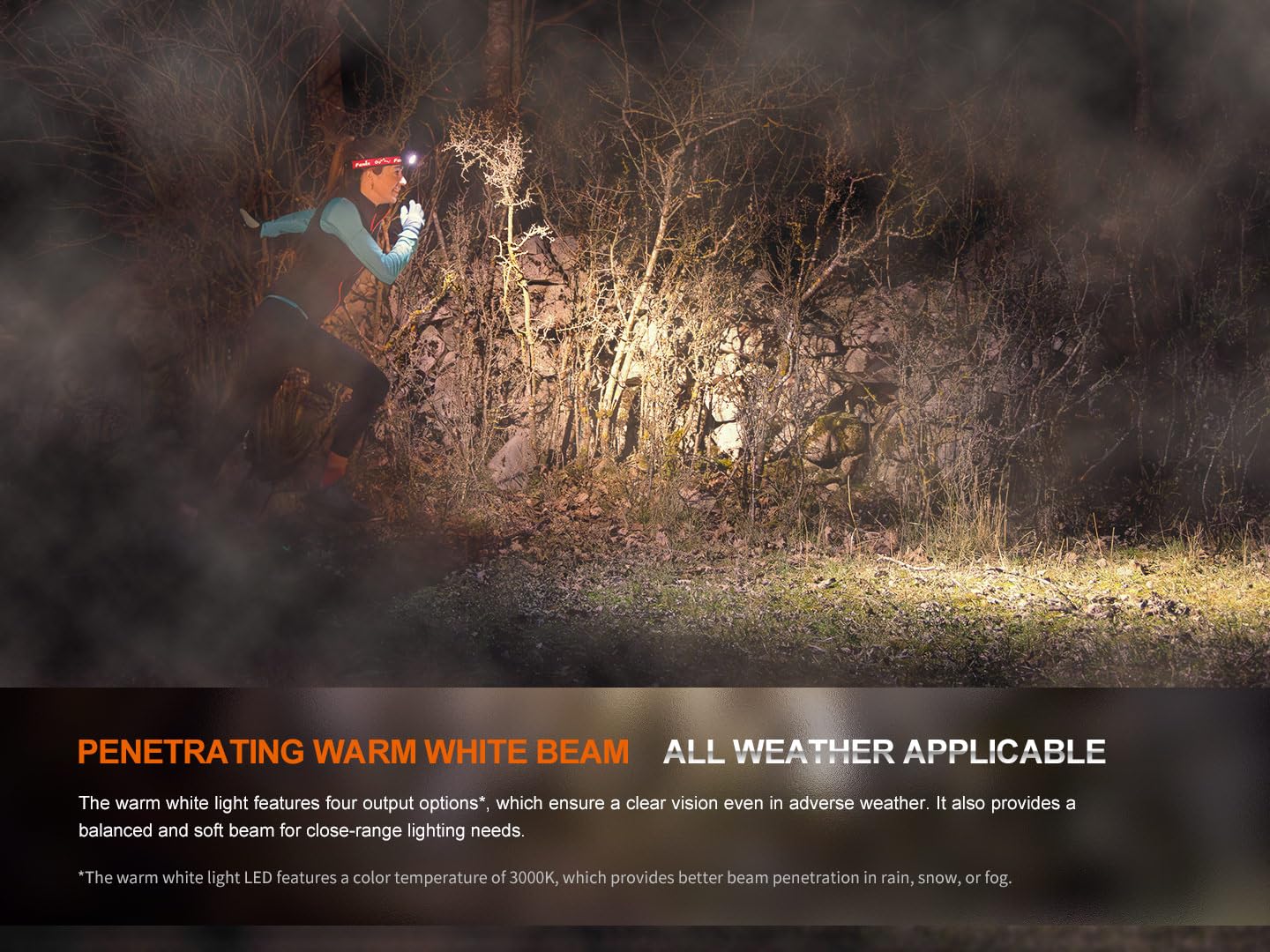 Fenix HM65R-T V2.0 1600-lumen beam test on trail environments