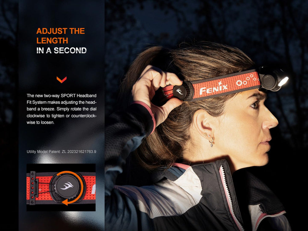Fenix HM65R-T V2.0 IP68-rated to withstand rain and mud during rugged trails.