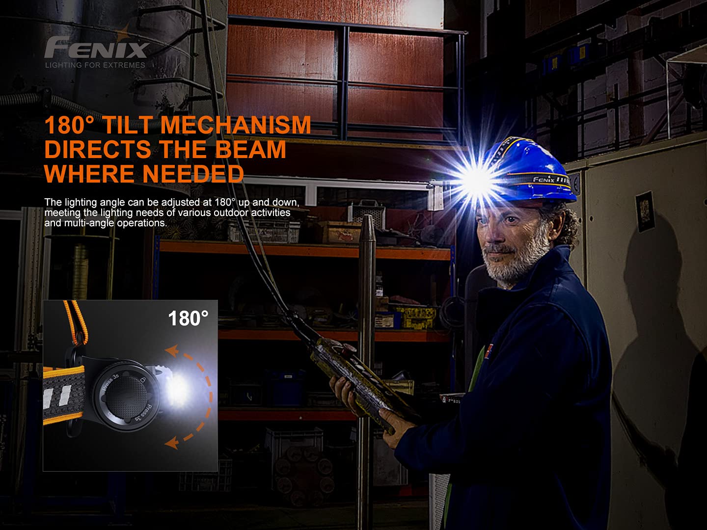 Fenix HM70R preinstalled ARB-L21 battery included for immediate use.