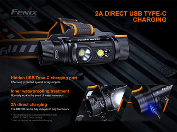 Fenix HM70R reflective strap provides comfortable, secure wear during extended use.