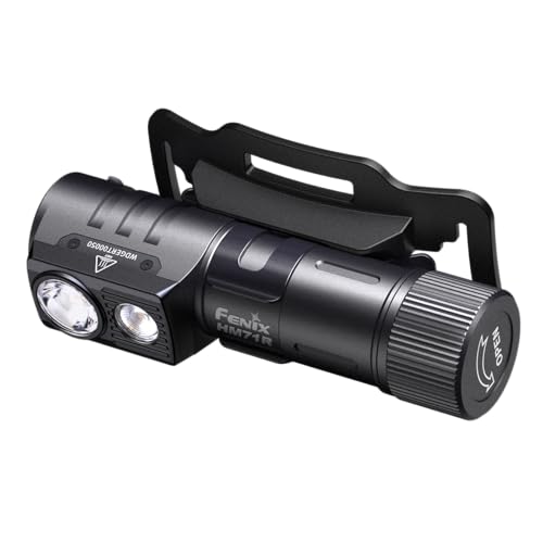 Fenix HM71R 500-lumen flood mode for wide-area lighting during tasks.