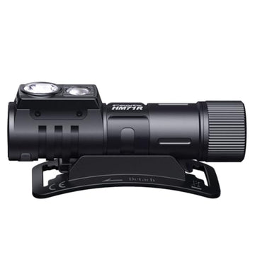 Fenix HM71R spotlight throw reaches 251 yards for distant object detection.