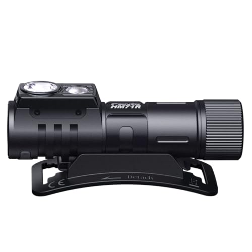 Fenix HM71R spotlight throw reaches 251 yards for distant object detection.