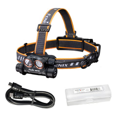 Fenix HM75R headlamp with 1600 lumens for bright, wide-area outdoor illumination.