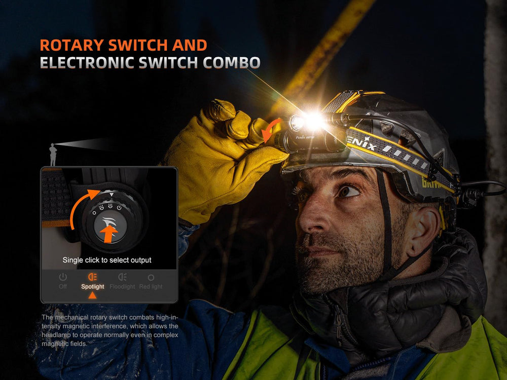 Fenix HM75R USB-C charging enables quick recharges on the go.