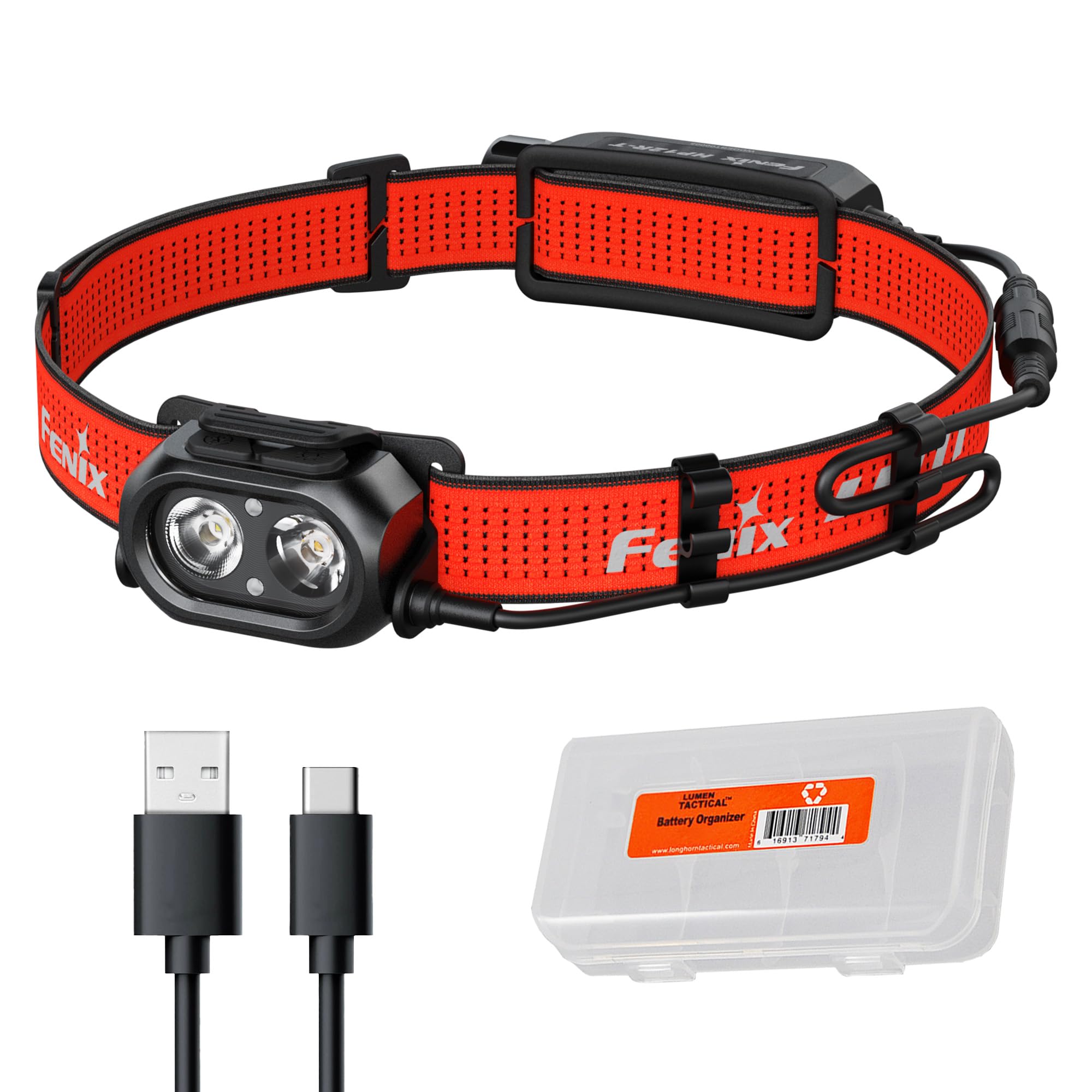 Fenix HP12R-T headlamp beam delivers 1,300 lumens for night trail runs.