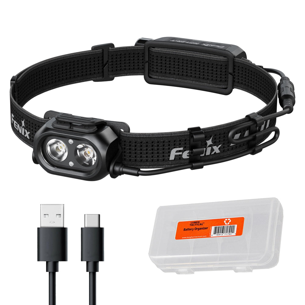 Fenix HP12R-T headlamp beam offers broad trail visibility for night runs