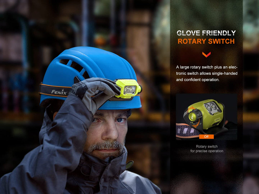 Fenix WH23R glove-friendly rotary switch for easy operation