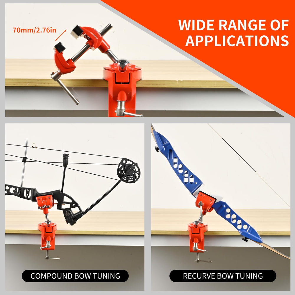 FENJANER 360° bow vise showcases cast aluminum construction for durability and lightweight handling.