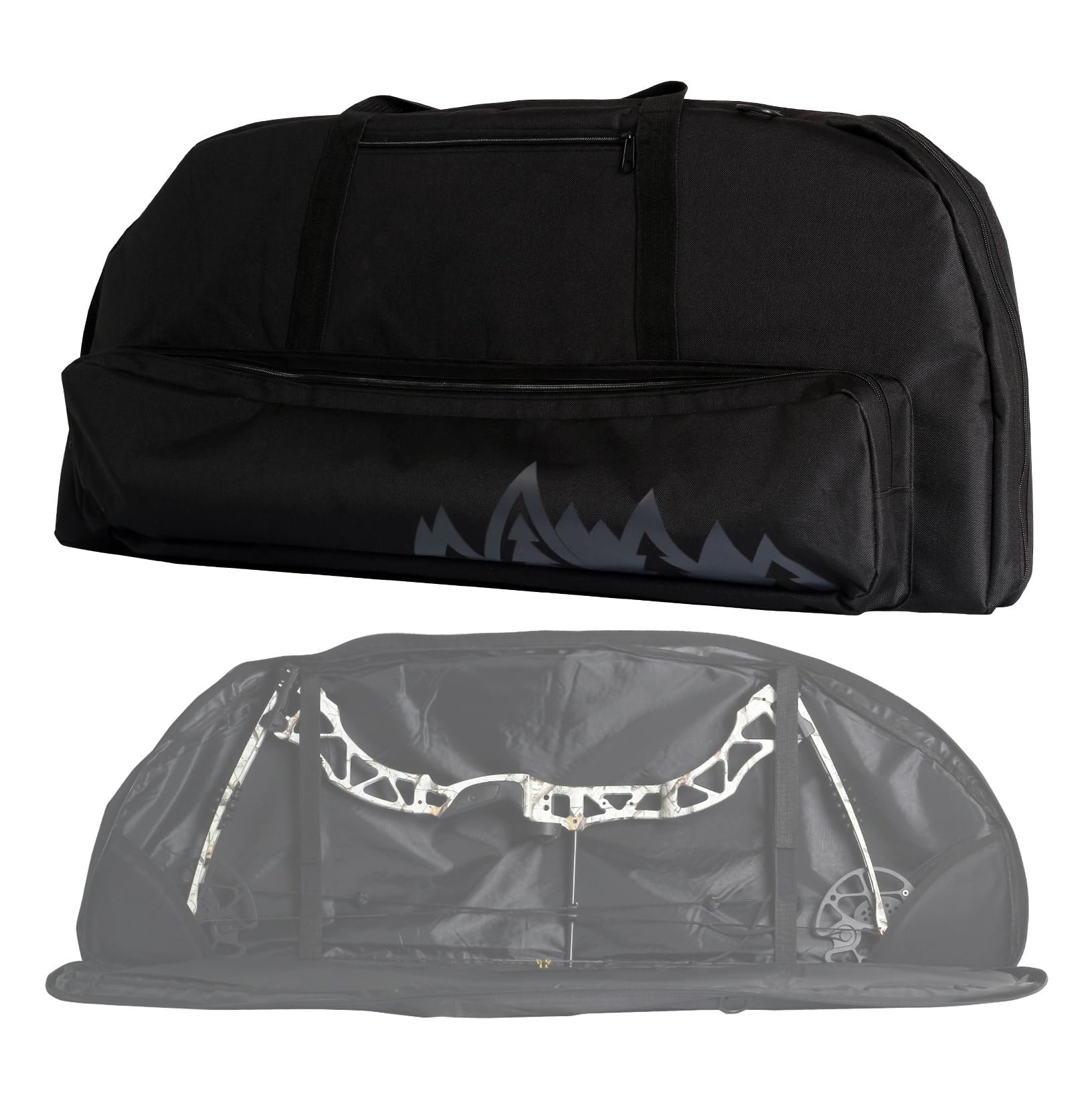 FENJANER archery bow case internal pockets store accessories securely.
