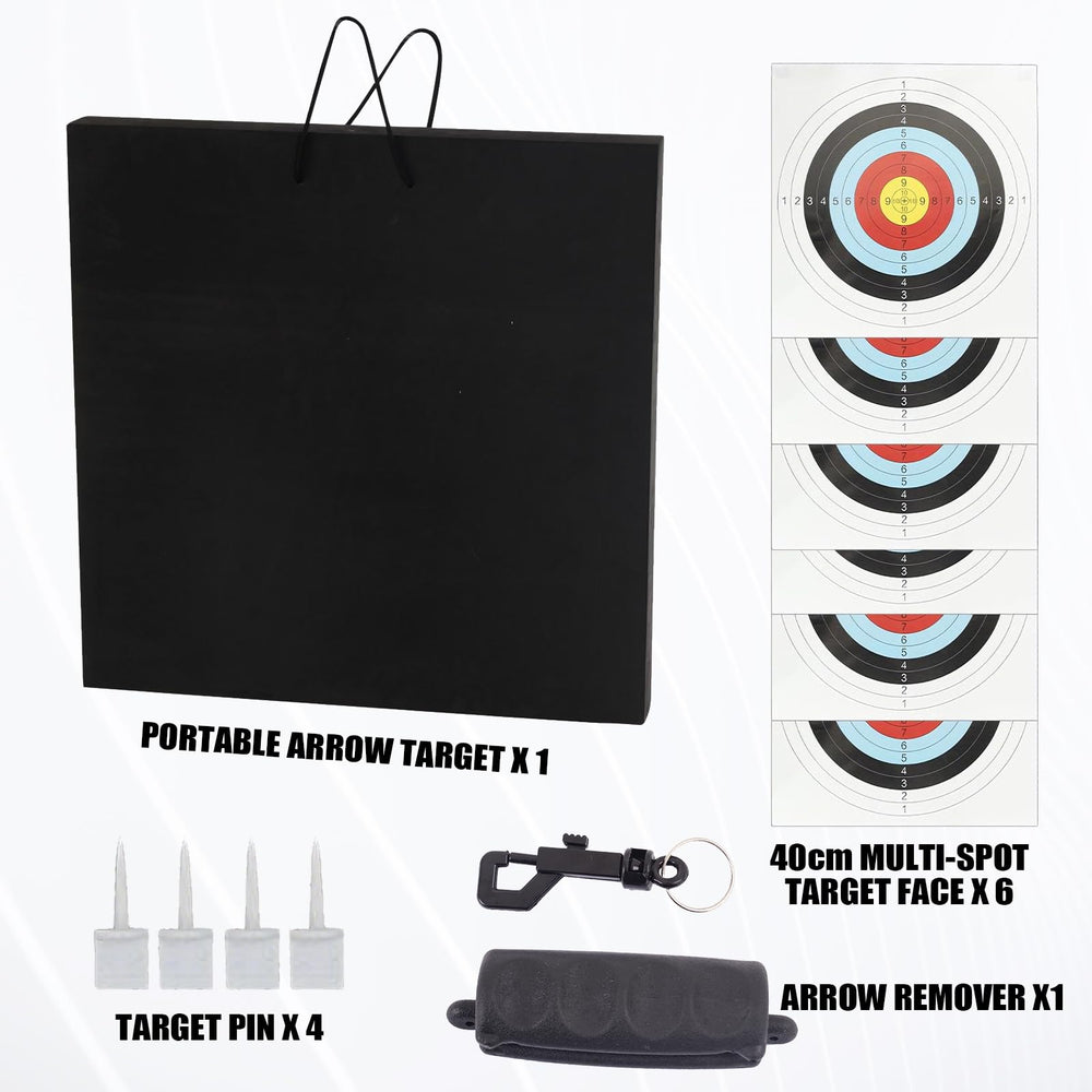FENJANER Archery Target with carrying rope for convenient yard movement.