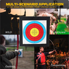 FENJANER Archery Target closeup shows soft EVA cushioning and safety.