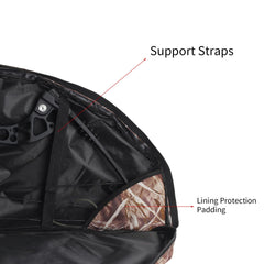 FENJANER bow case open compartment reveals arrow bag and accessory pouch