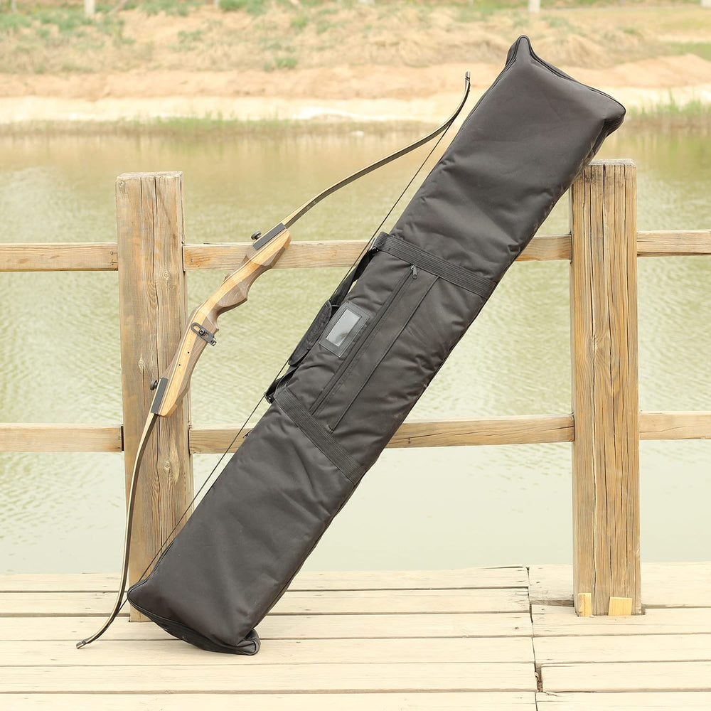 Fenjaner Bow Case width 12.6 inches shows snug fit for most recurve bows