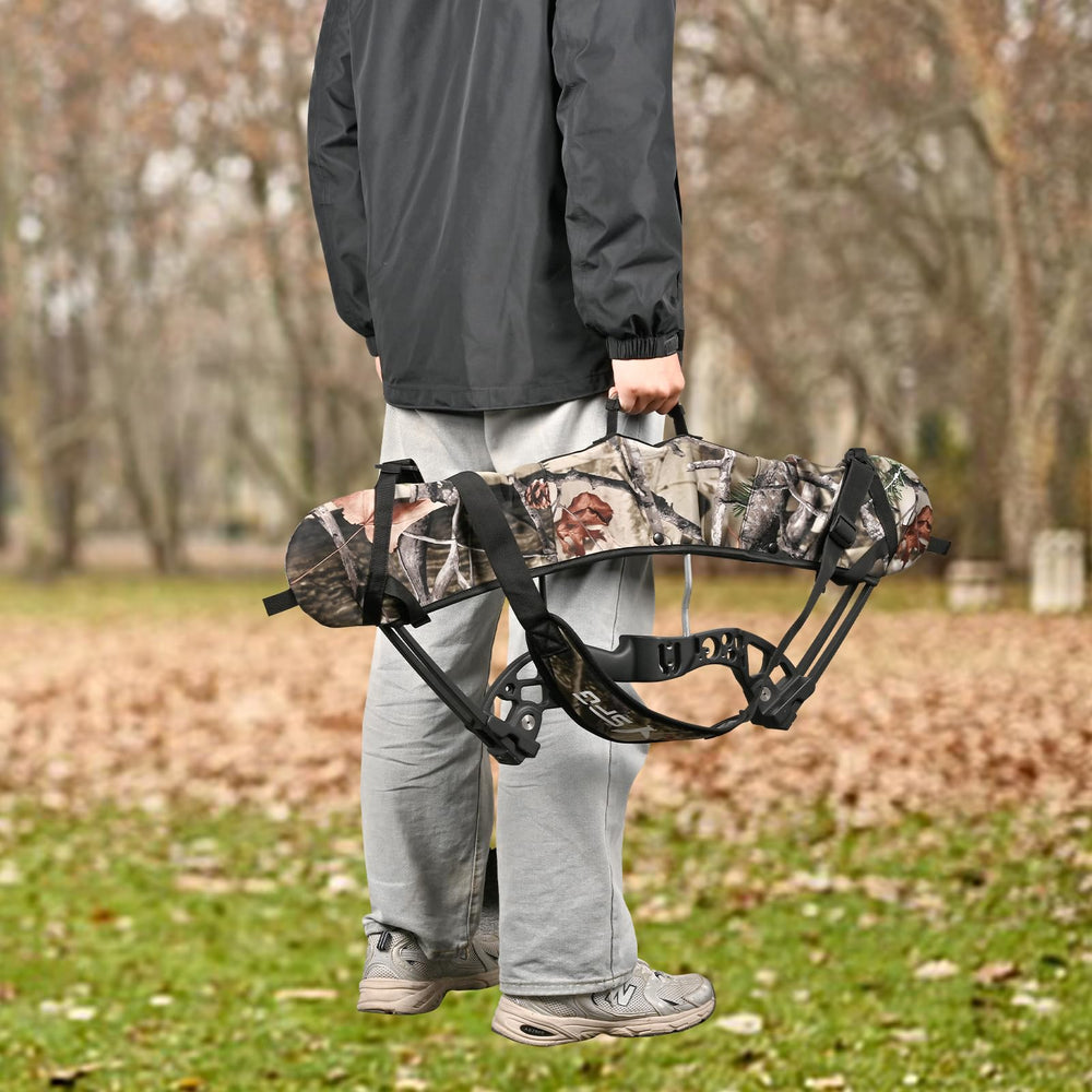 Fenjaner camo bow carry case keeps gear organized in rugged outdoor conditions.