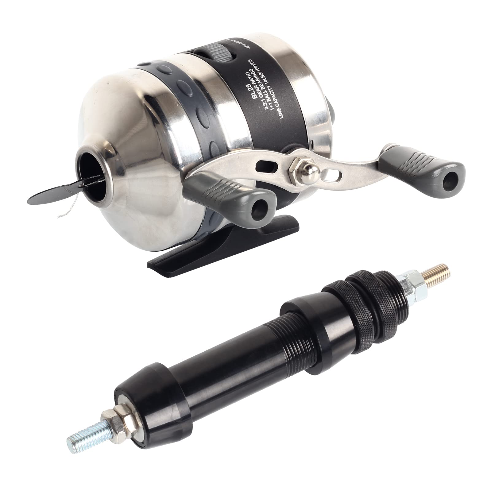 Fenjaner package includes spincast reel and reel seat for quick setup