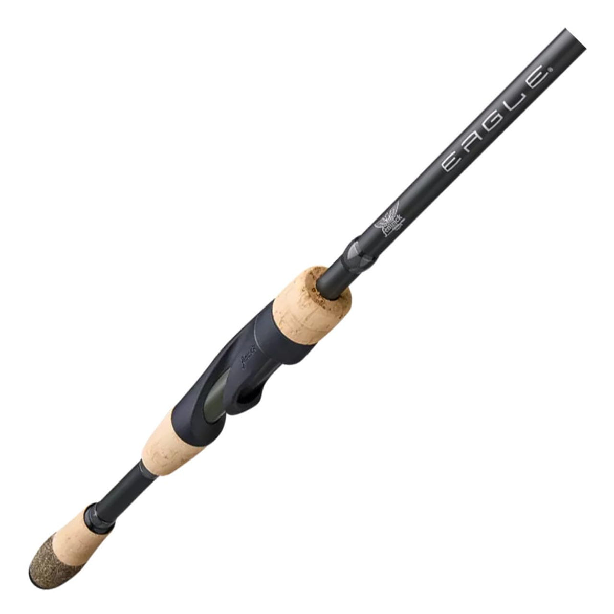Fenwick Eagle spinning rod foregrip close-up showing improved feel during retrieves
