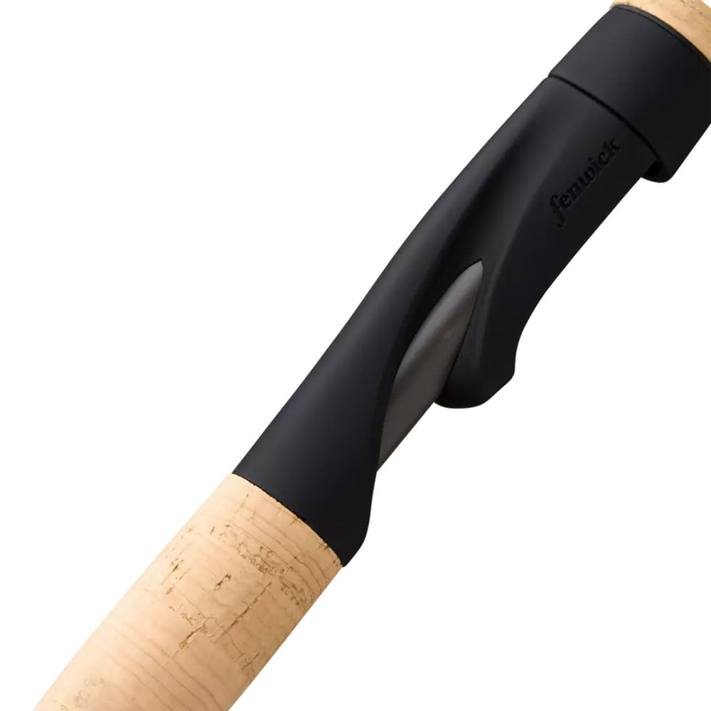 Fenwick Eagle spinning rod smooth transition close-up emphasizes hand feel and control