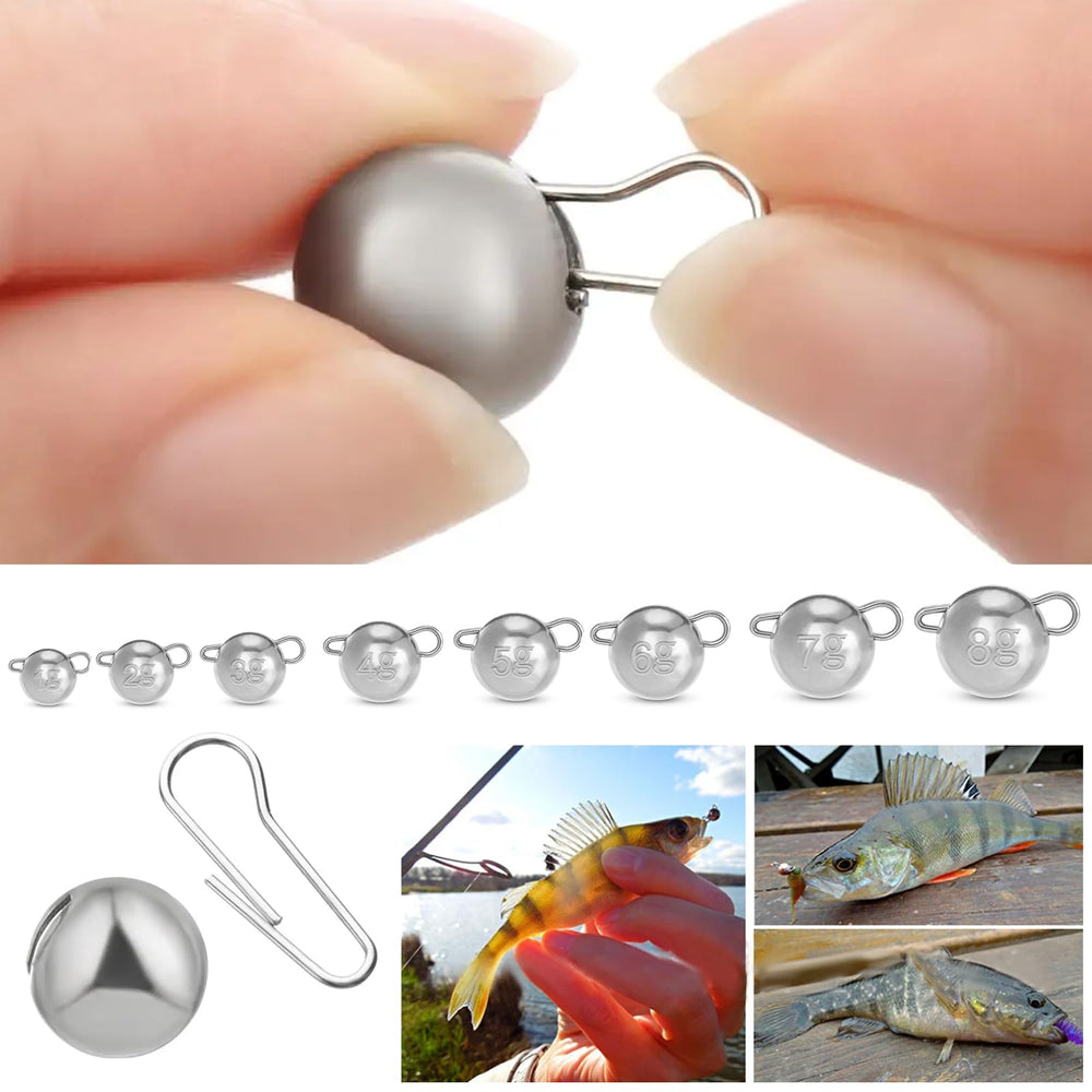 Fepinc tungsten ball sinker 2g for steady depth control