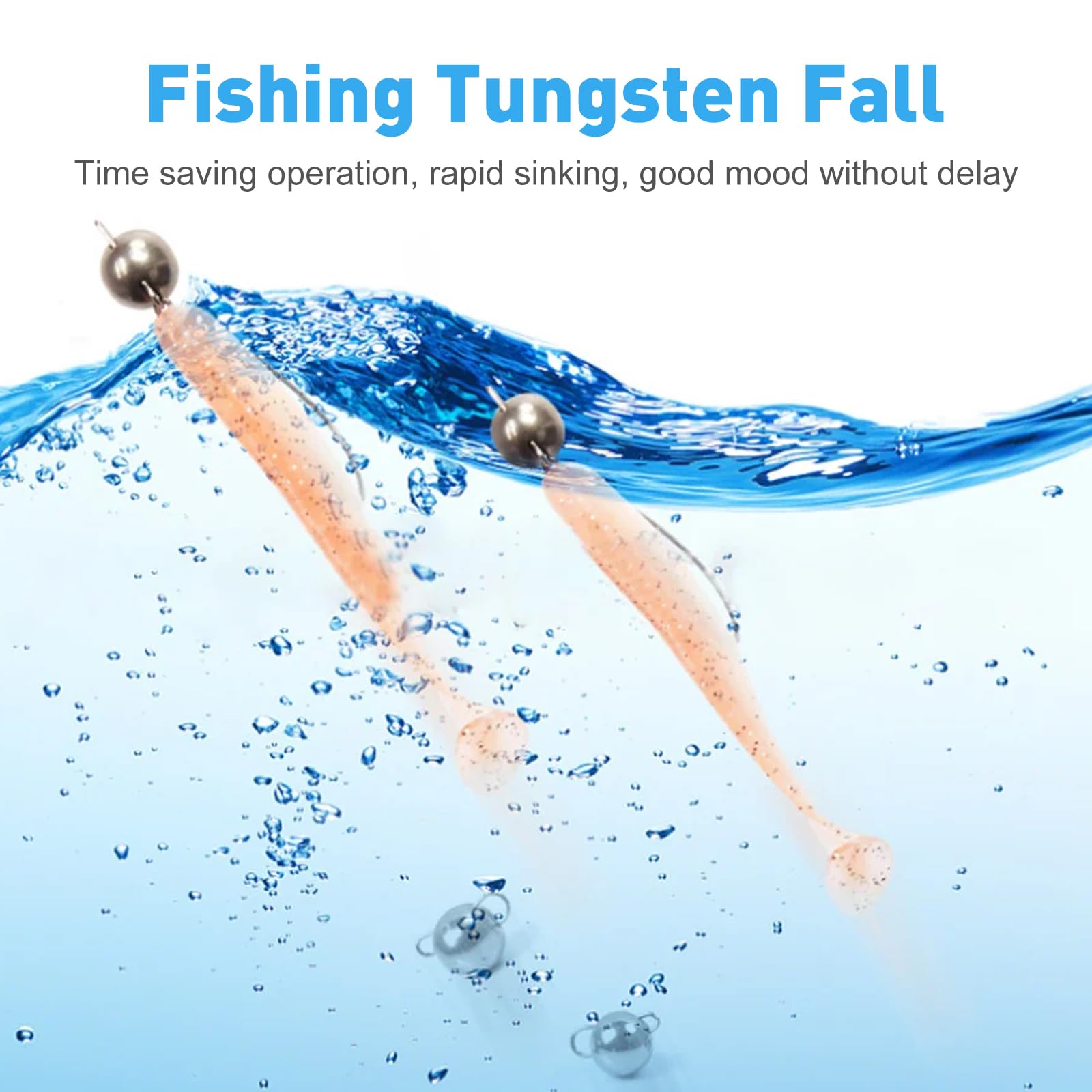 Fepinc tungsten ball sinker 5g helps reliable bite detection