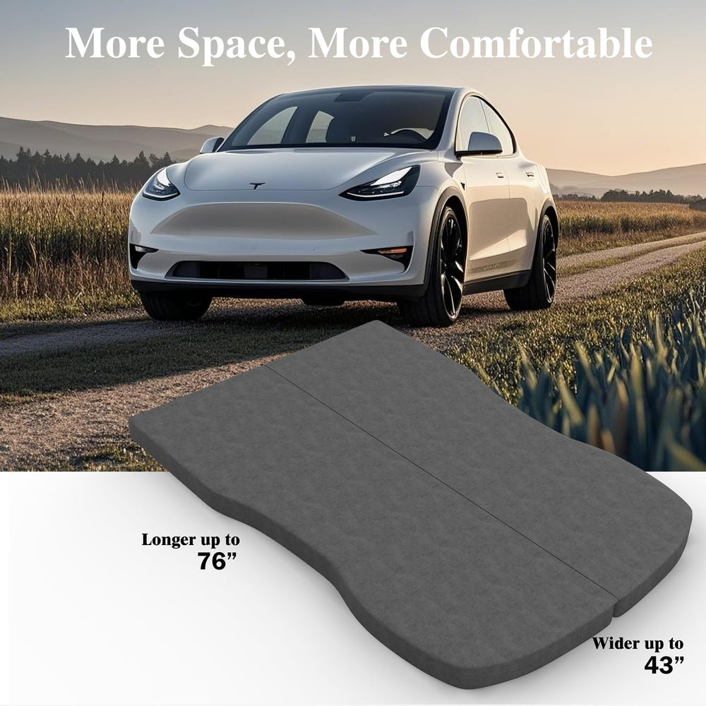Ferlizer mattress tailored to Model Y interior for a larger sleeping space