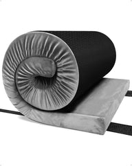 Ferlizer Twin XL mattress unfolded in a truck bed for full-length comfort.