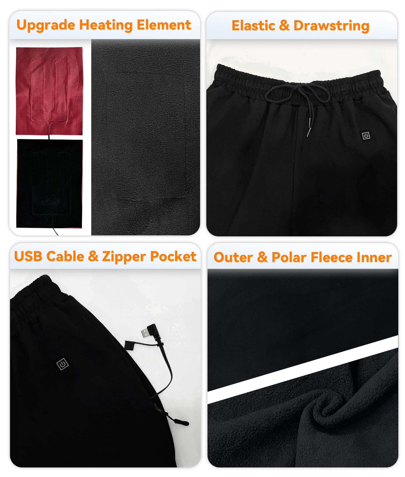FERNIDA heated pants use carbon fiber elements for durable heat