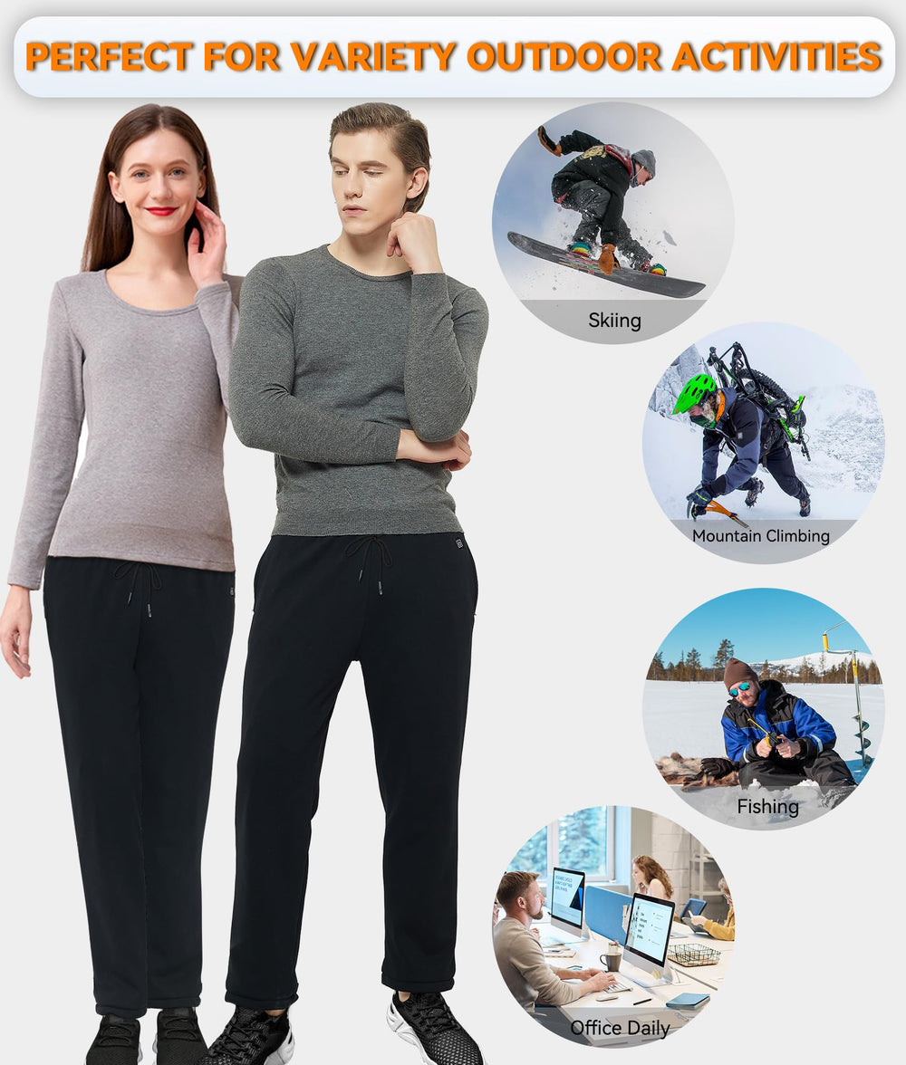 FERNIDA heated pants ideal for winter outdoor activities and workouts