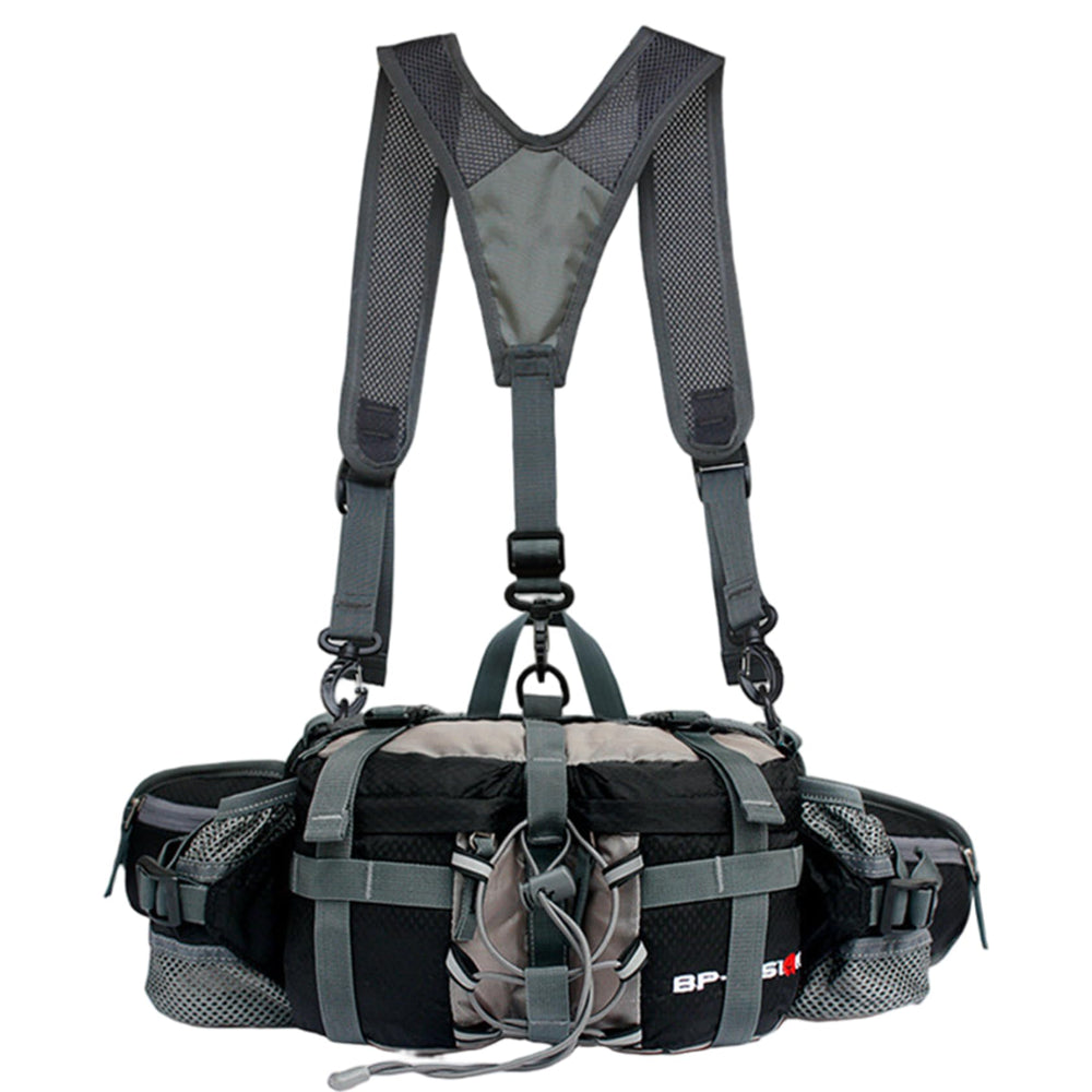 Ferricult fanny pack with water bottle holders keeps you hydrated on hikes.