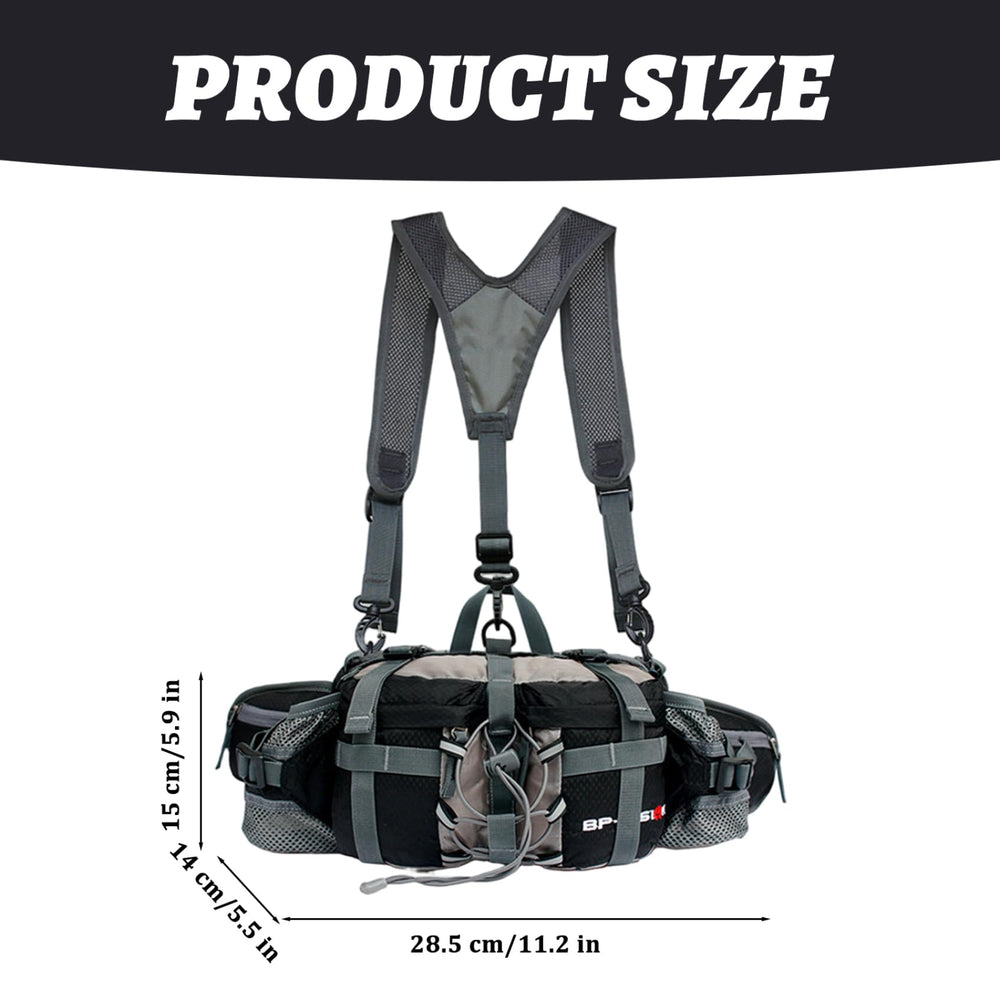 Ferricult fanny pack made of waterproof polyester protects belongings.