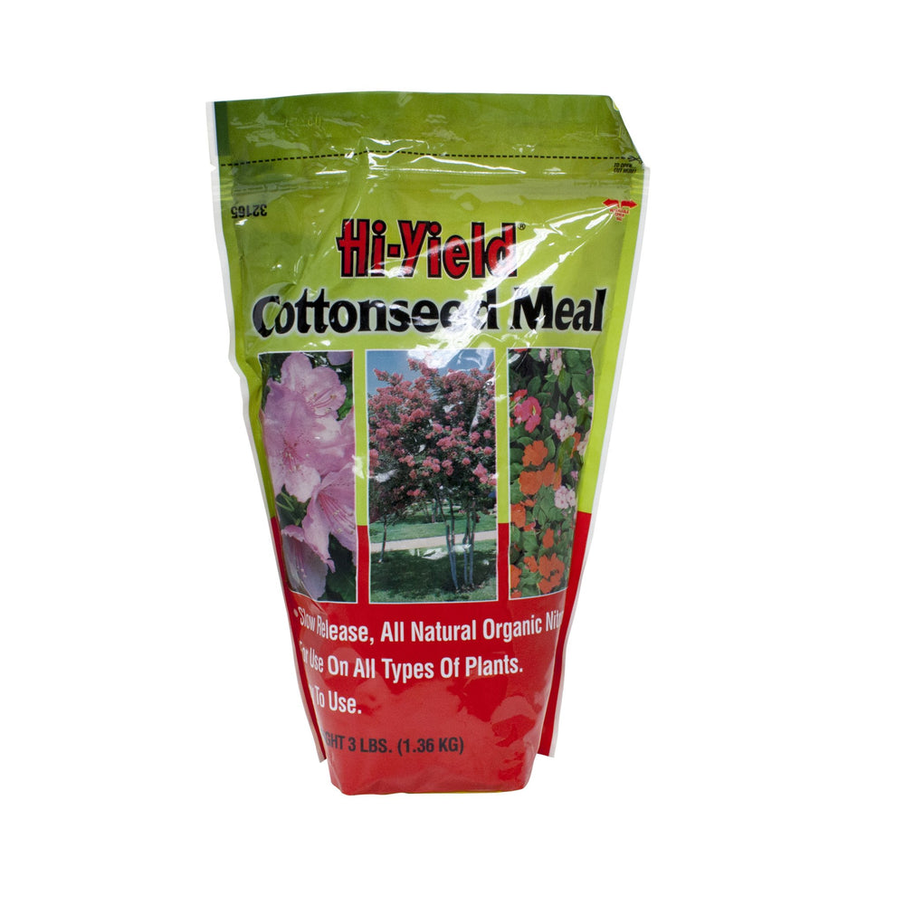 Ferti-Lome Hi-Yield Cottonseed Meal Dry Plant Food bag ready for garden soil nourishment and steady growth