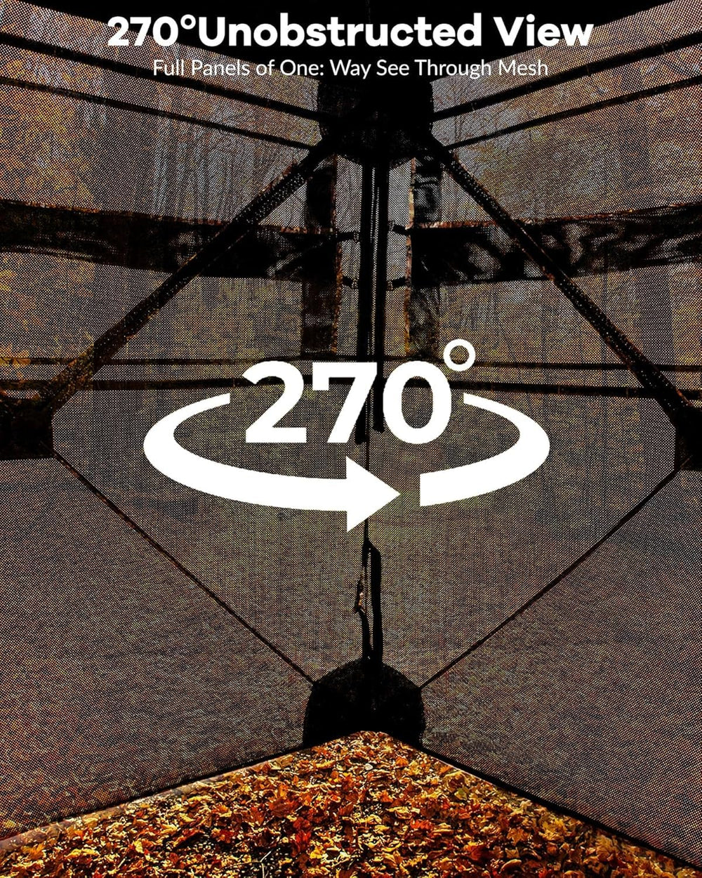 Festisoul hunting blind uses waterproof fabric to keep you dry in rain