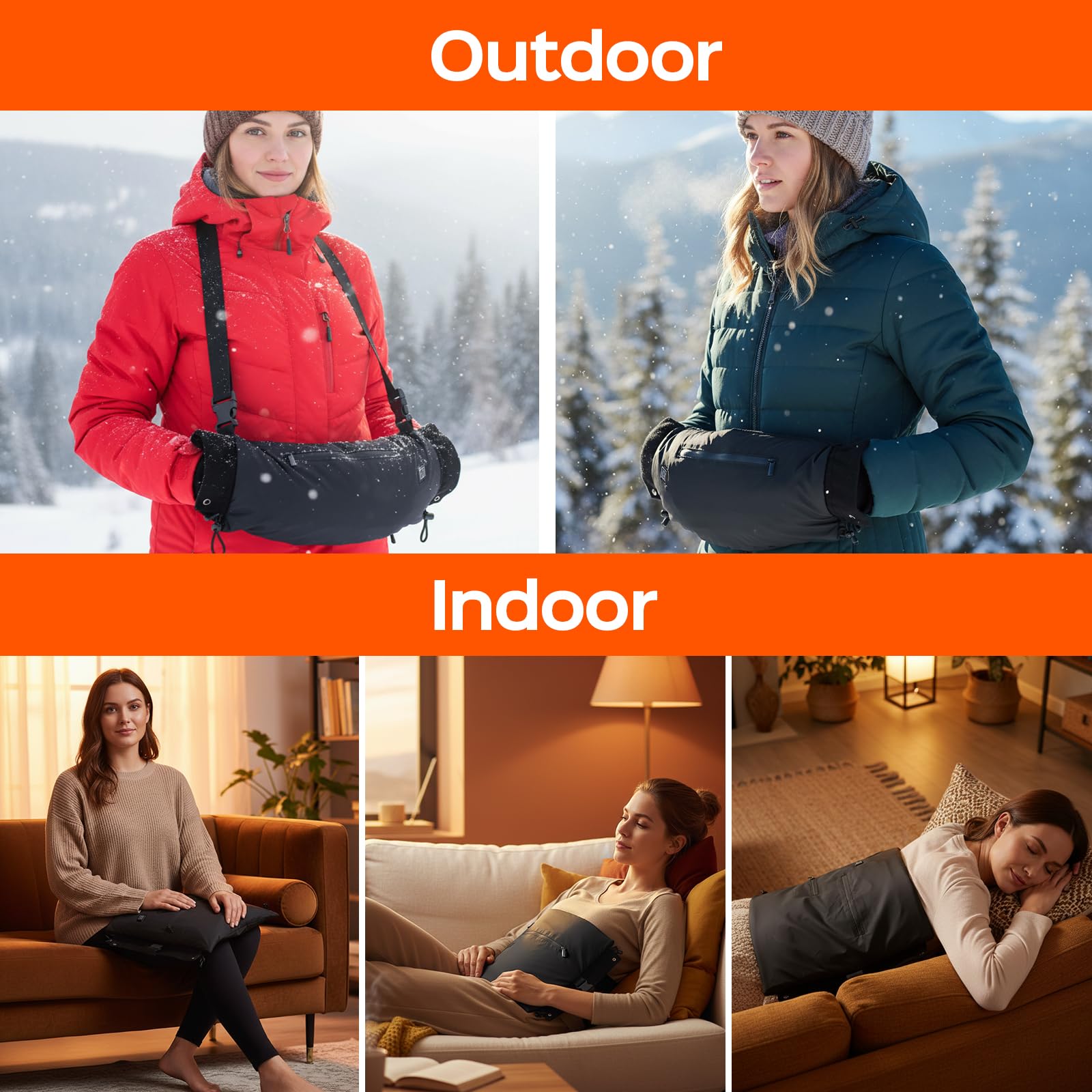 Festivalcos multifunction heating pad supports warming abdomen, legs, or hands.